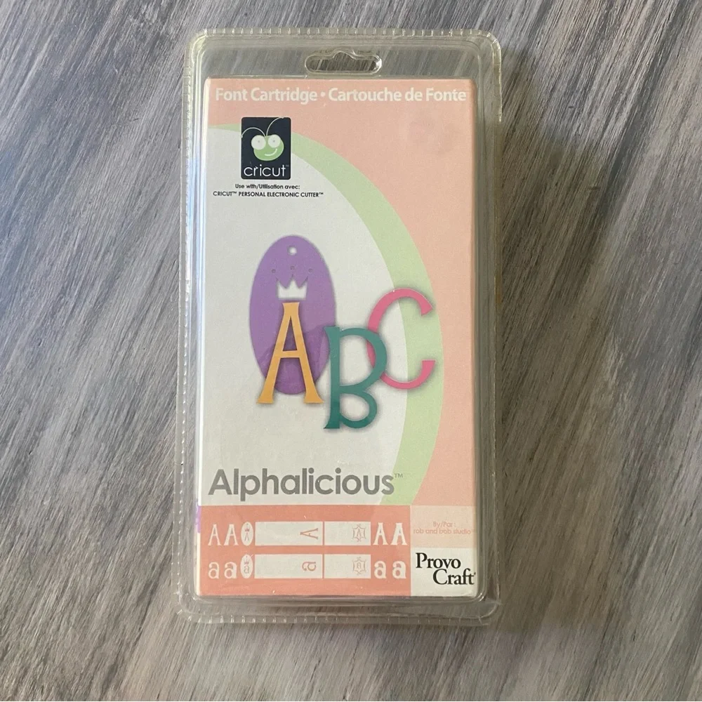Cricut Alphalicious Cartridge - Still in wrapper Provo Craft Letter Cutter